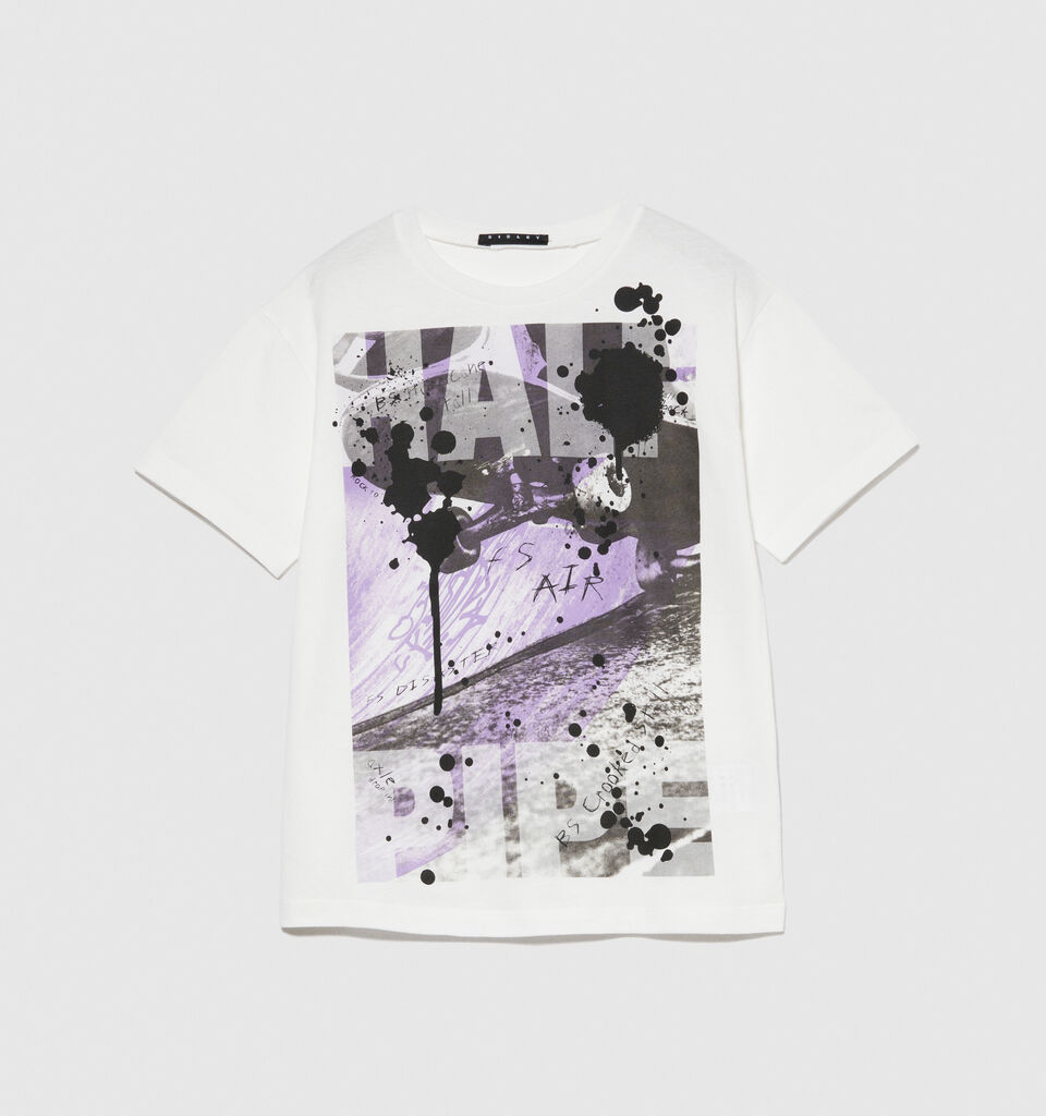 T-shirt with print - boys' short sleeve t-shirts - White | Sisley Young image number 2